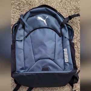 PUMA Challenger 2 Backpack, Reflective, Media Pocket, Sternum Strap, Blue